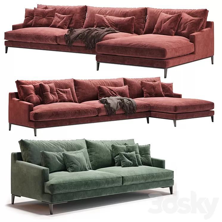 POLIFORM _Bellport Sofa 3D Model