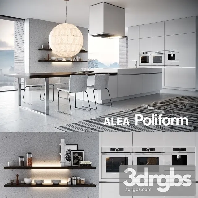 Poliform Alea 3 3D Model Download Poliform Alea 3 3D Model Download
