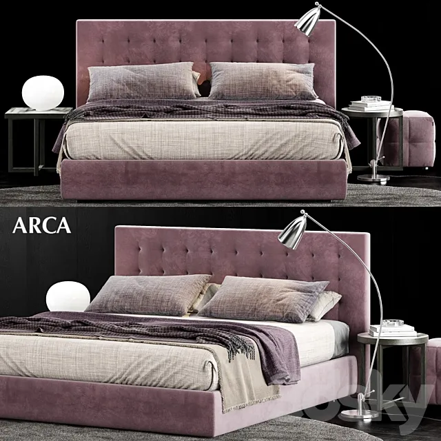 Poliform Arca Bed 3DModel Poliform Arca Bed 3DModel