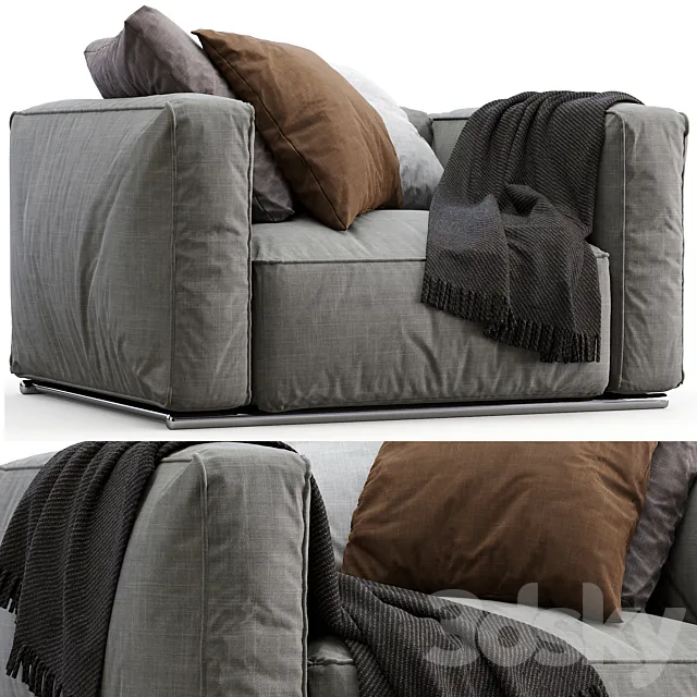 Poliform Armchair SHANGAI 3D Model