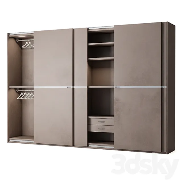 Poliform Bangkok 4 door slide 3DModel