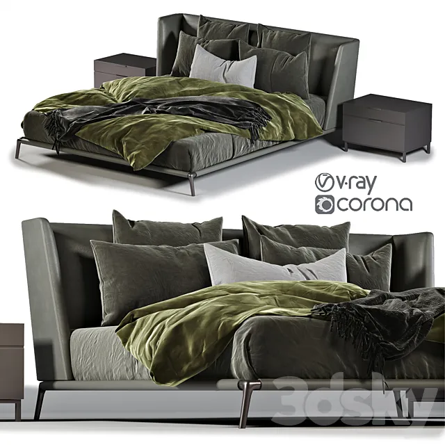 Poliform Bed 3DModel Poliform Bed 3DModel