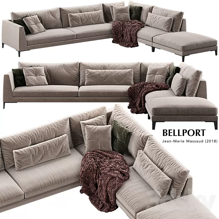 Poliform Bellport Sofa 4 3D Model