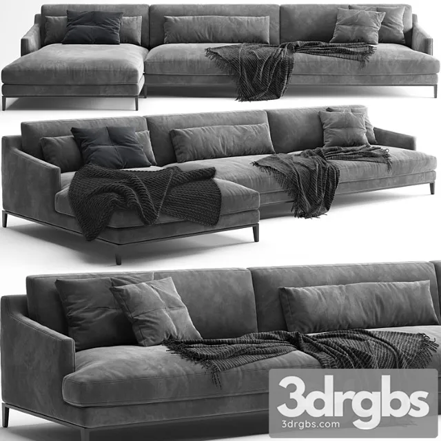 Poliform Bellport Sofa B 3D Model Download