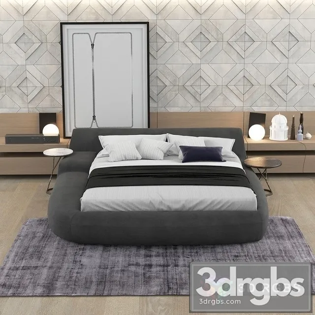 Poliform Big Bed 3D Model Download