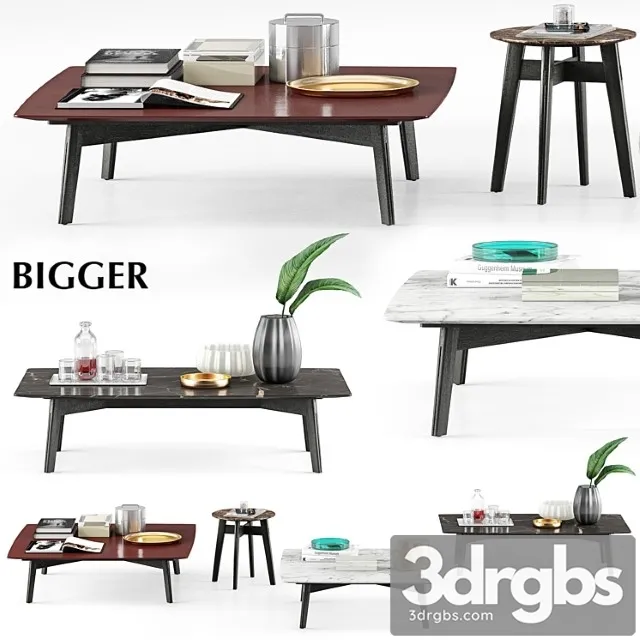 Poliform bigger coffee tables 2 3D Model Download