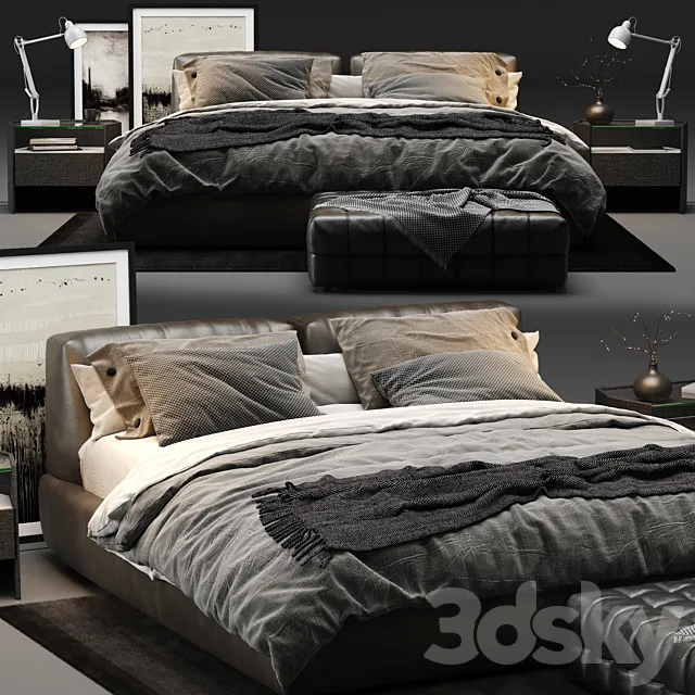 Poliform – Bolton Bed 3DModel Poliform – Bolton Bed 3DModel