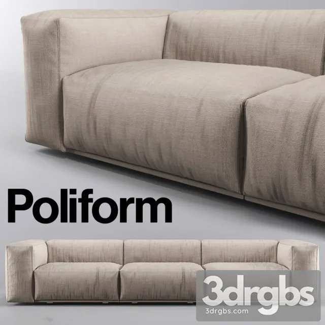 Poliform Bolton Sofa 01 3D Model Download
