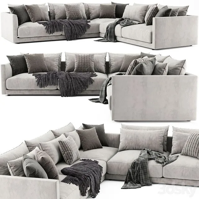 Poliform Bristol L Shaped 3D Model Poliform Bristol L Shaped 3D Model