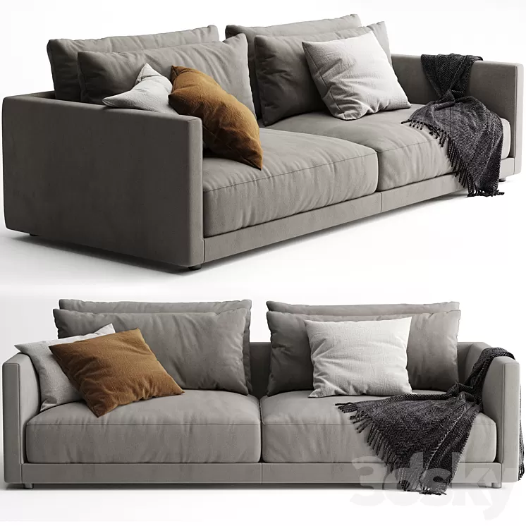 Poliform Bristol Sofa 3D Model Poliform Bristol Sofa 3D Model