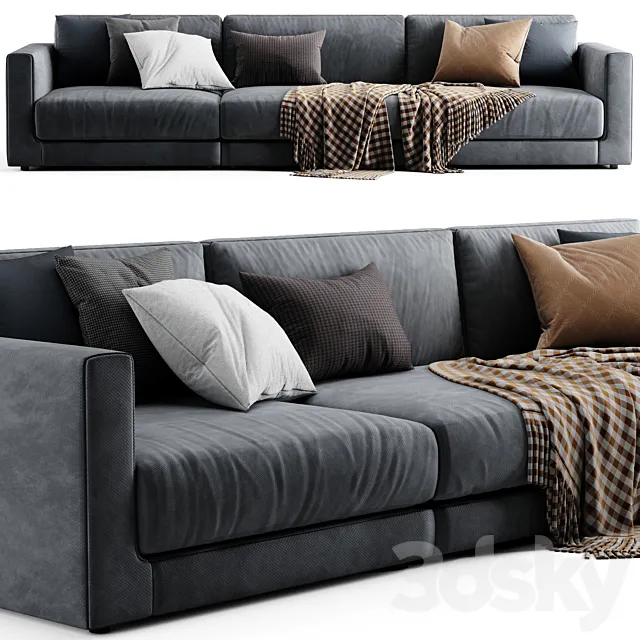 Poliform bristol sofa 3DModel Poliform bristol sofa 3DModel