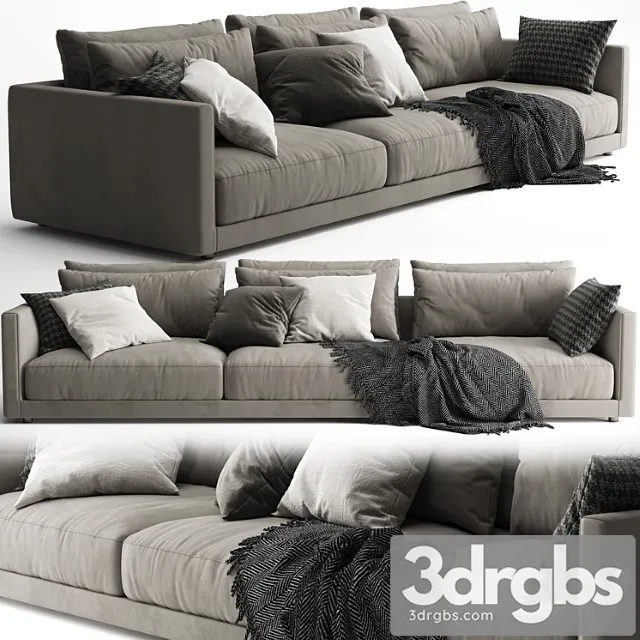 Poliform Bristol Sofa B 3D Model Download