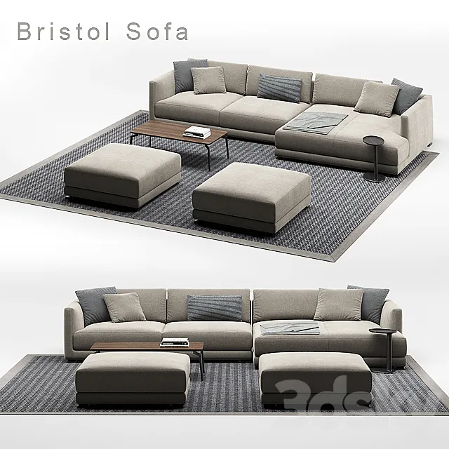 Poliform Bristol sofa composition 3D Model