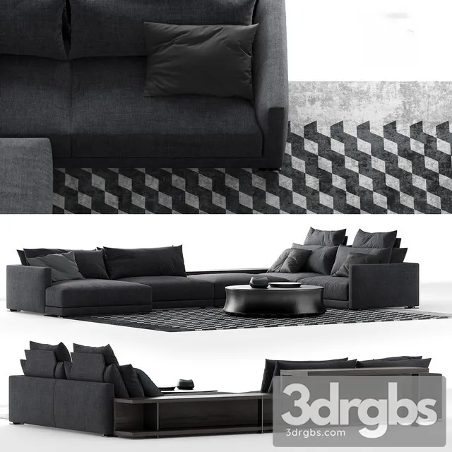 Poliform Bristol Sofa Composition B 3D Model Download