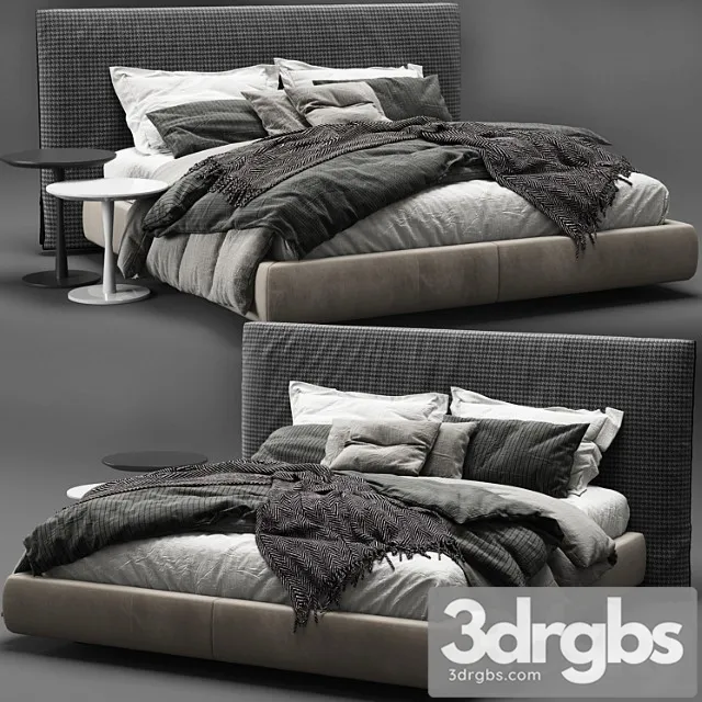 Poliform Bruce Bed 3 3D Model Download