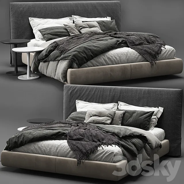 Poliform Bruce Bed 3D Model Poliform Bruce Bed 3D Model