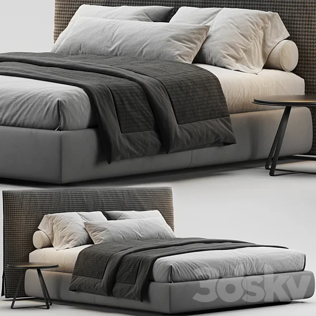 Poliform bruce bed 3D Model Poliform bruce bed 3D Model