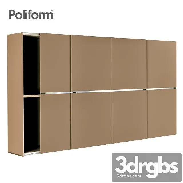 Poliform cabinet 3D Model Download
