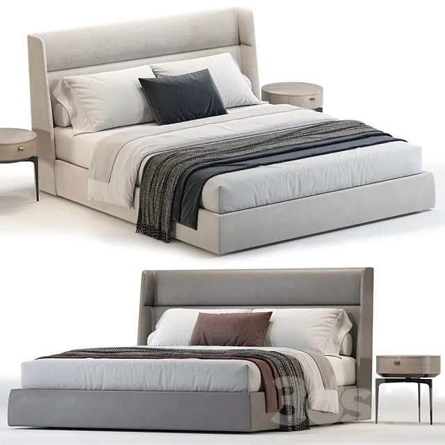 Poliform CHLOE Bed 3D Model Poliform CHLOE Bed 3D Model