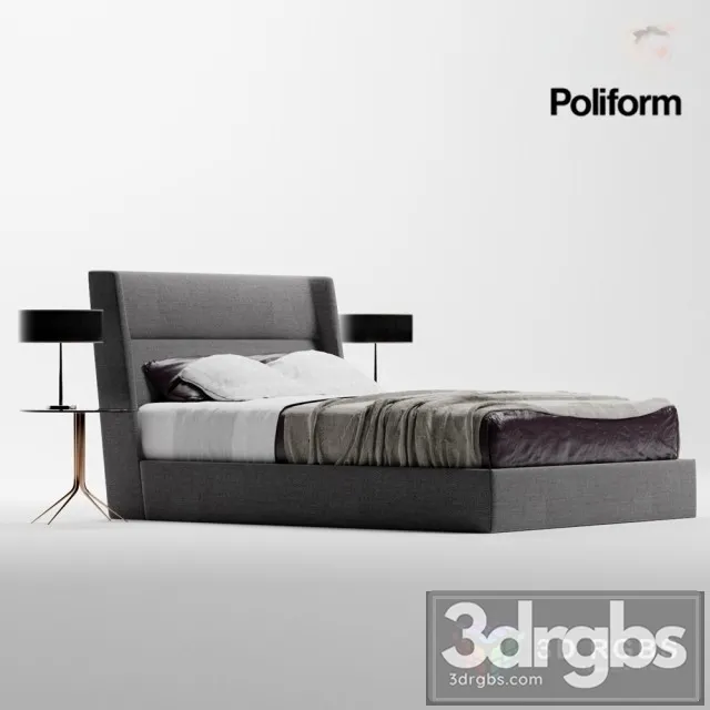 Poliform Chloe Bed 3D Model Download Poliform Chloe Bed 3D Model Download