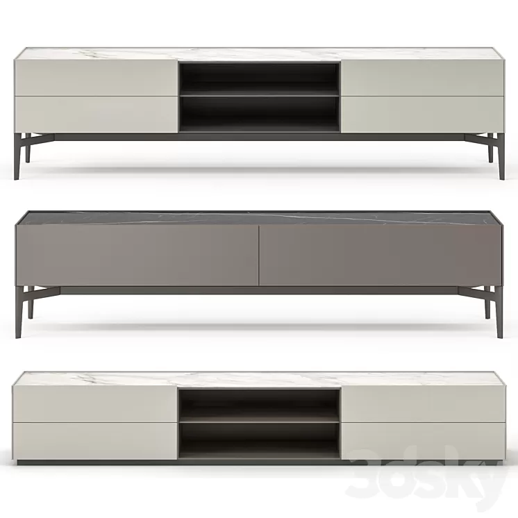 Poliform CODE sideboard 3D Model Free Download