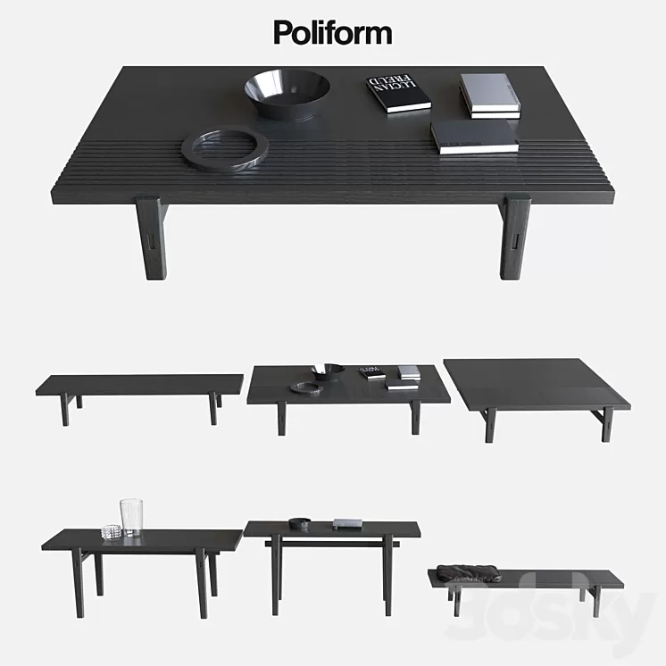 POLIFORM COFFEE TABLES HOME HOTEL 3D Model POLIFORM COFFEE TABLES HOME HOTEL 3D Model