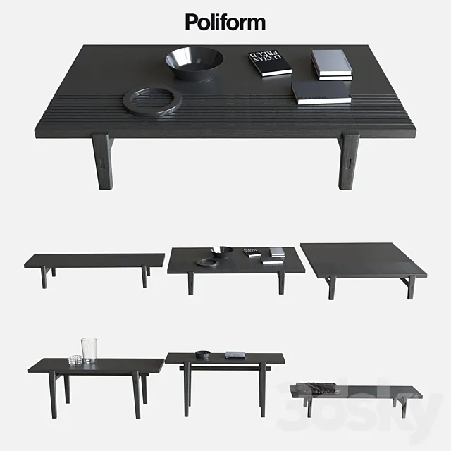 POLIFORM COFFEE TABLES HOME HOTEL 3DModel