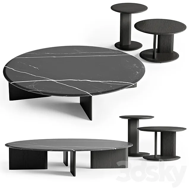 Poliform coffee tables MUSH 3D Model Poliform coffee tables MUSH 3D Model