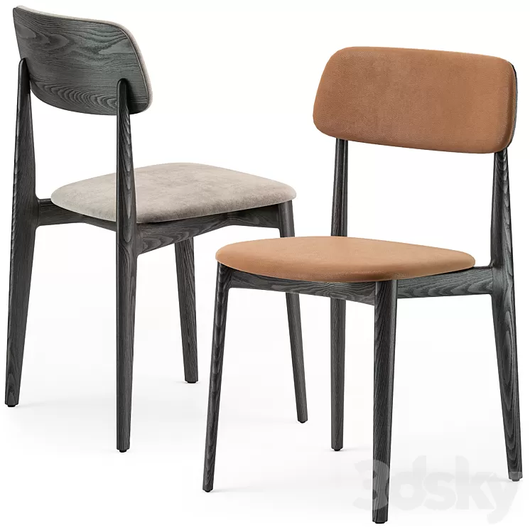 Poliform Curve dining chair 3D Model Free Download