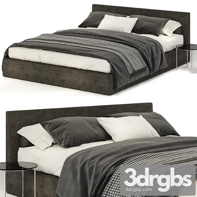 Poliform dark gray bed Poliform dark gray bed