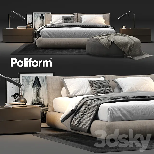 Poliform Dream Bed 2 3DModel