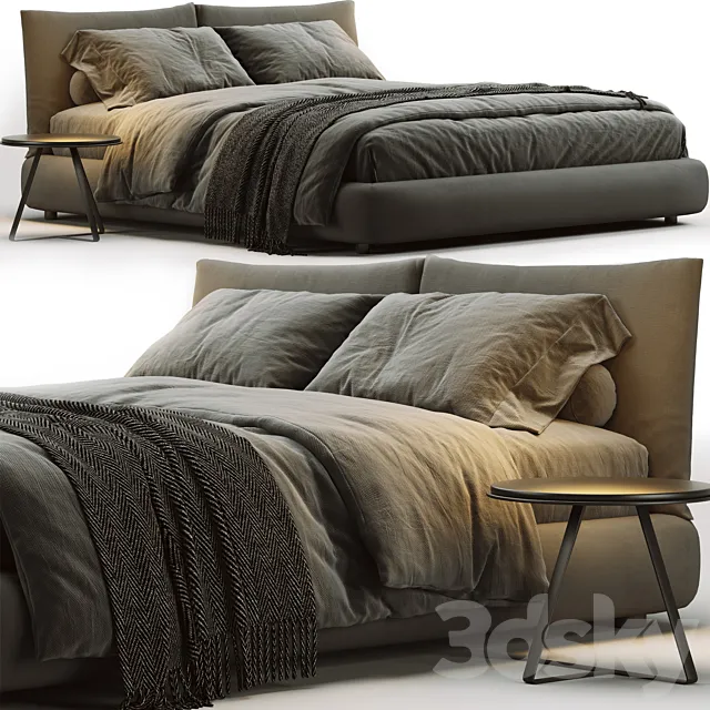 Poliform Dream Bed 3D Model Poliform Dream Bed 3D Model