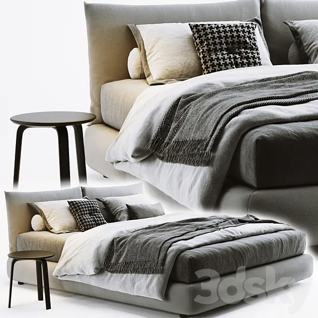 Poliform Dream Bed 3D Model