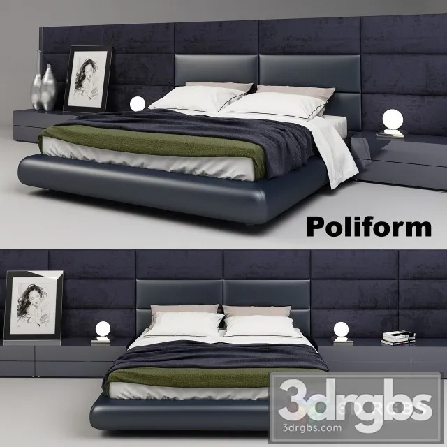 Poliform Dream Bed 3D Model Download Poliform Dream Bed 3D Model Download