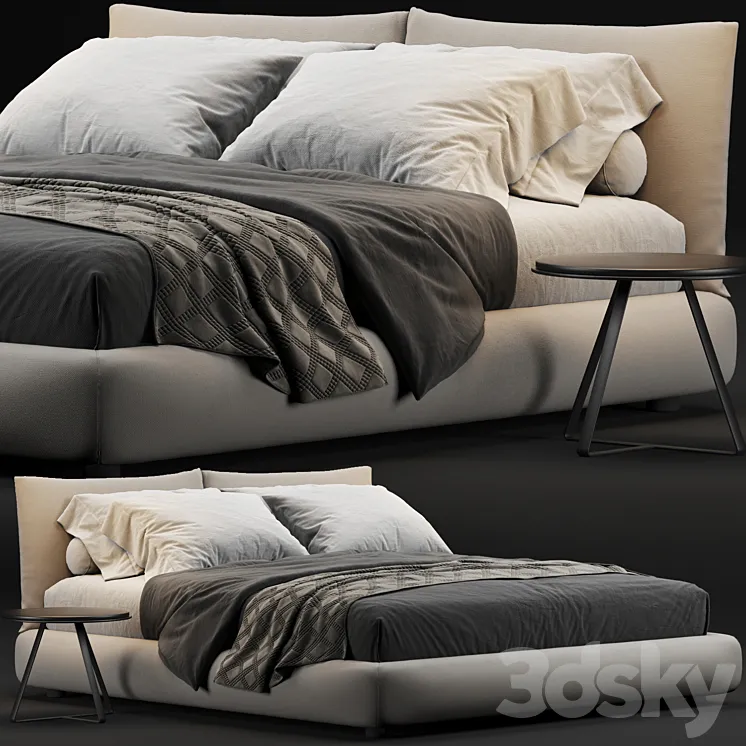Poliform Dream Bed 3D Model Free Download