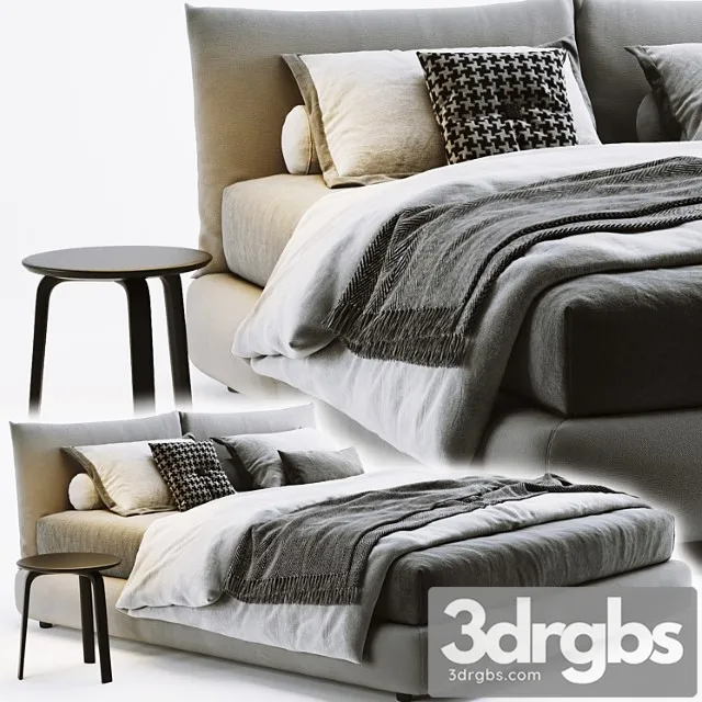 Poliform dream bed_3 2 3D Model Download