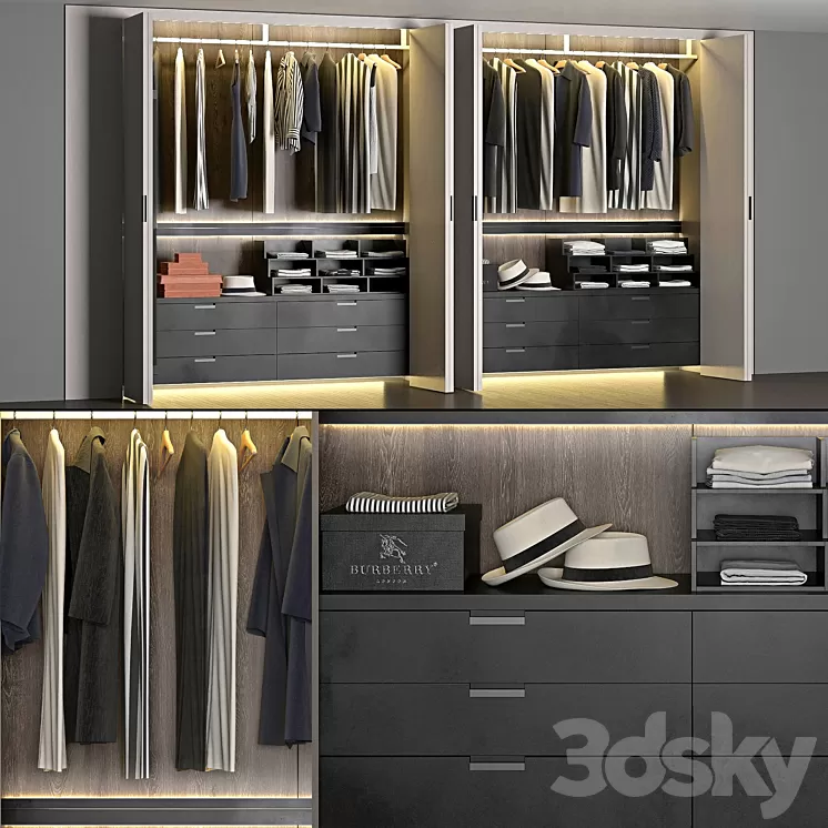 Poliform dressing room 3D Model