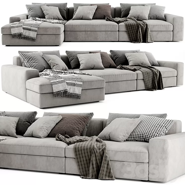 Poliform Dune Chaise Longue Sofa 2 3D Model