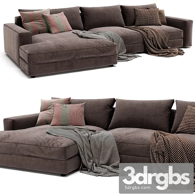 Poliform dune chaise longue sofa