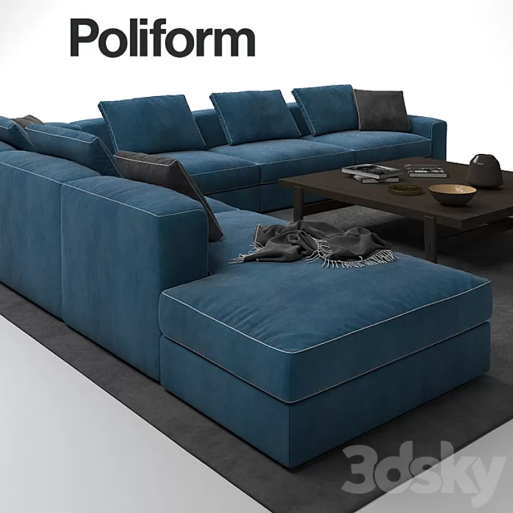 POLIFORM DUNE SOFA 3D Model