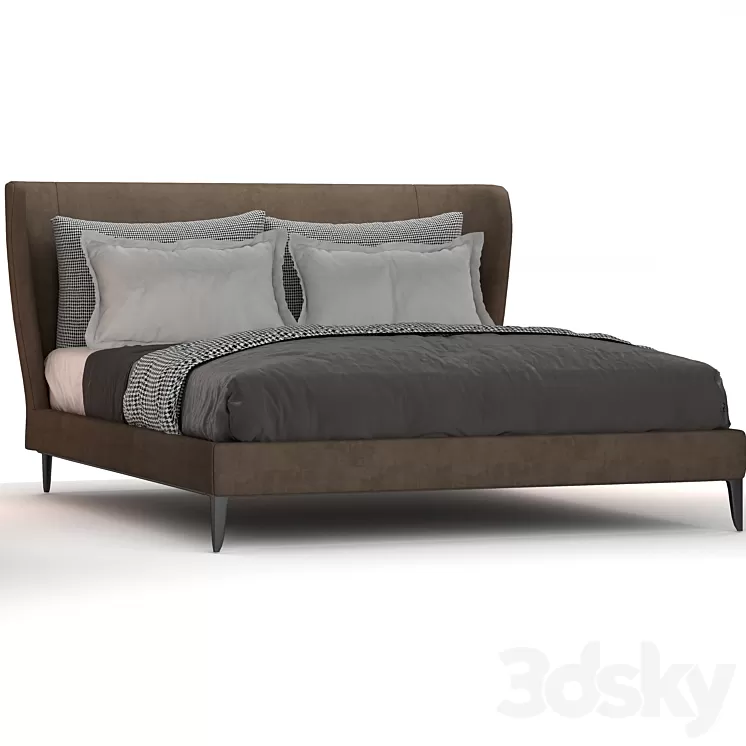 Poliform Gentleman Bed 3D Model Free Download