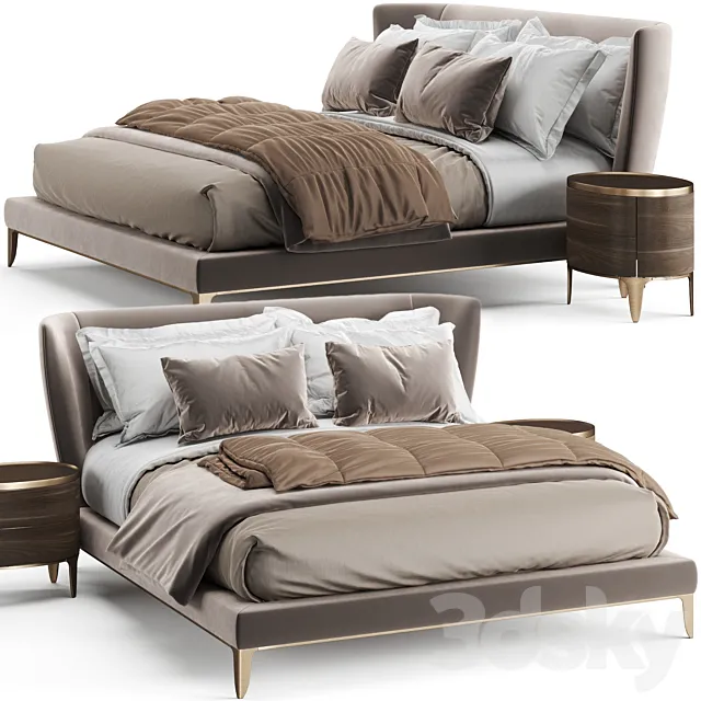 Poliform Gentleman Bed 3DModel Poliform Gentleman Bed 3DModel