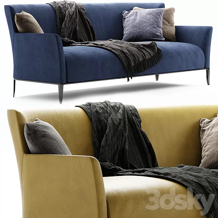 Poliform Gentleman sofa 3D Model