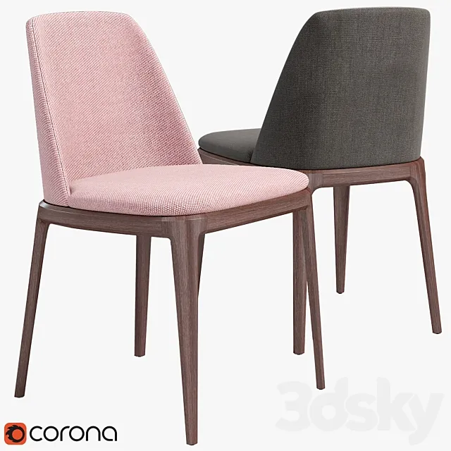 Poliform Grace chair 3D Model