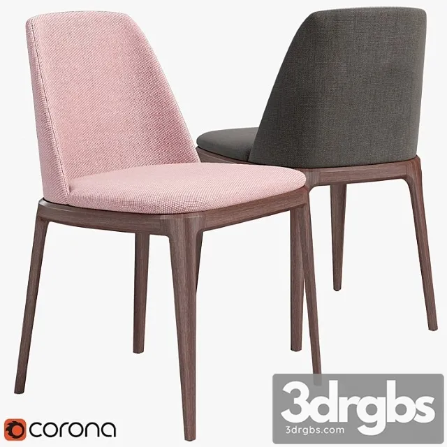 Poliform Grace Chair 6 3D Model Download Poliform Grace Chair 6 3D Model Download