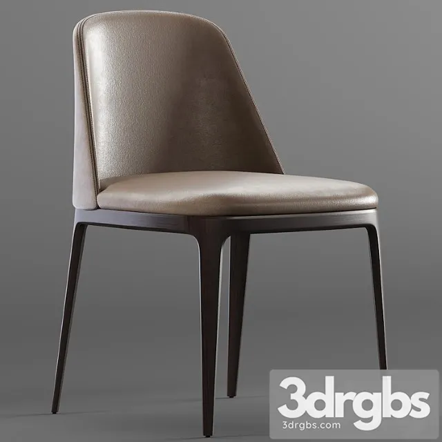 Poliform Grace Leather chair 2 3D Model Download Poliform Grace Leather chair 2 3D Model Download