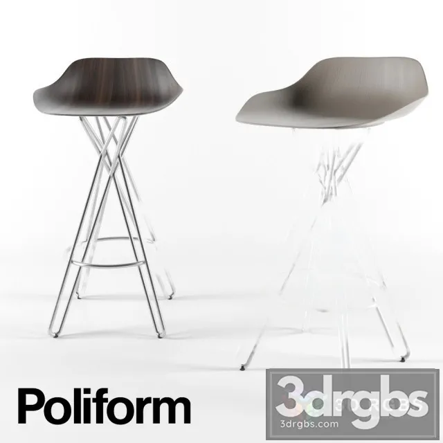 Poliform Harmony Stool 3D Model Download Poliform Harmony Stool 3D Model Download