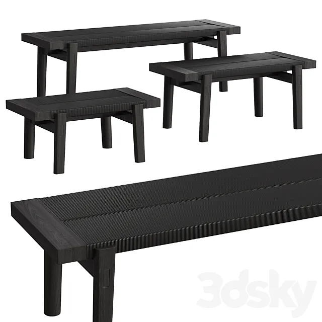 Poliform Home Hotel Bench 3D Model Poliform Home Hotel Bench 3D Model