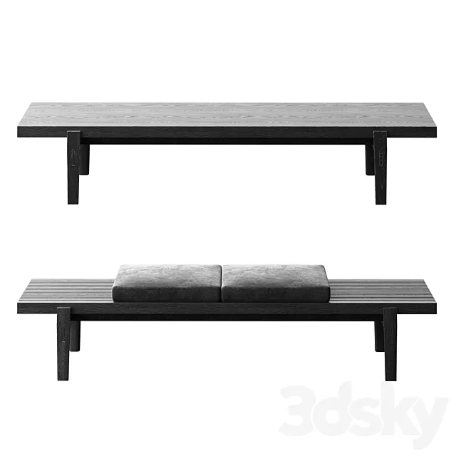 Poliform Home Hotel Bench 3DModel Poliform Home Hotel Bench 3DModel