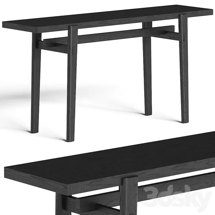 Poliform Home Hotel Console Table 3D Model Poliform Home Hotel Console Table 3D Model